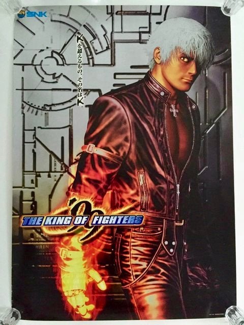 The King of Fighters 99 K' poster SNK neo geo, Ophalen of Verzenden, A1 t/m A3, Film en Tv, Rechthoekig Staand