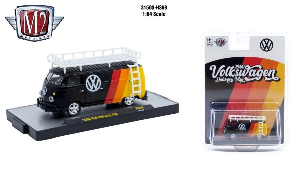 1960 VW Volkswagen bus T1 delivery Van van M2 1/64, Ophalen of Verzenden, Nieuw, Auto