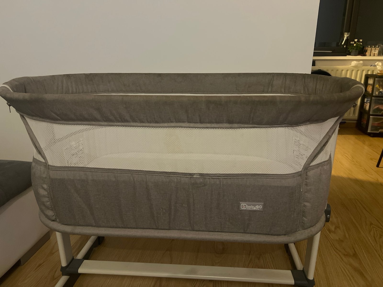 Babygo Co-Sleeper / Wiegje - Grijs, Ophalen of Verzenden, Gebruikt, Wieg