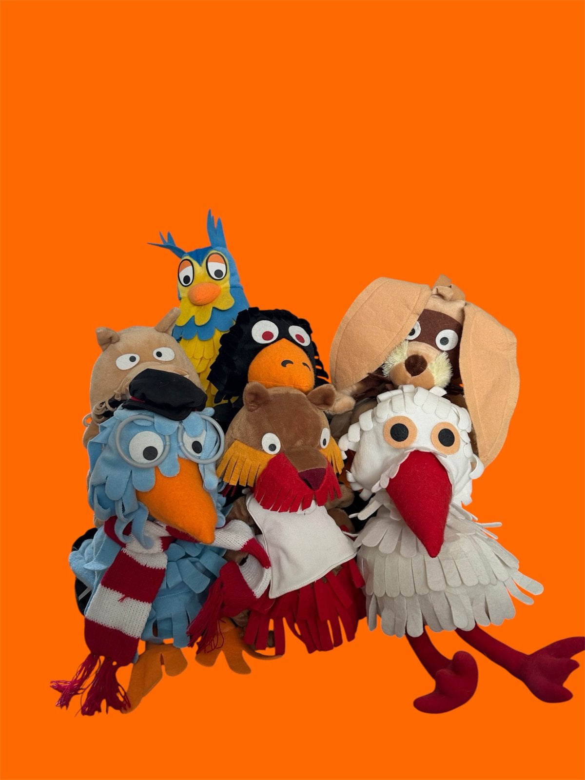 De Fabeltjeskrant handpoppen - AH spaaractie, Overige typen, Ophalen of Verzenden, Zo goed als nieuw, Middelgroot (20 tot 80 cm)