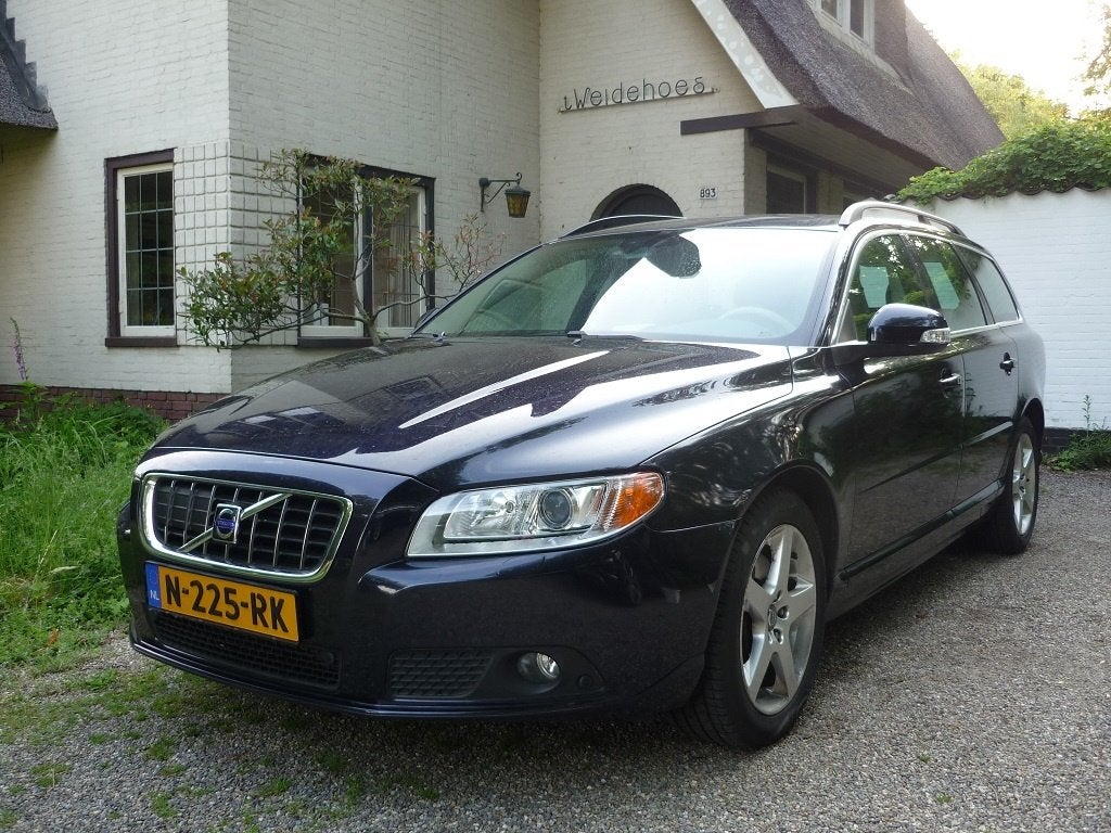 Volvo V70 3.0 T6 AWD AUT Summum 2008 Blauw Nieuwe apk, Automaat, 2000 kg, Vierwielaandrijving, Euro 4