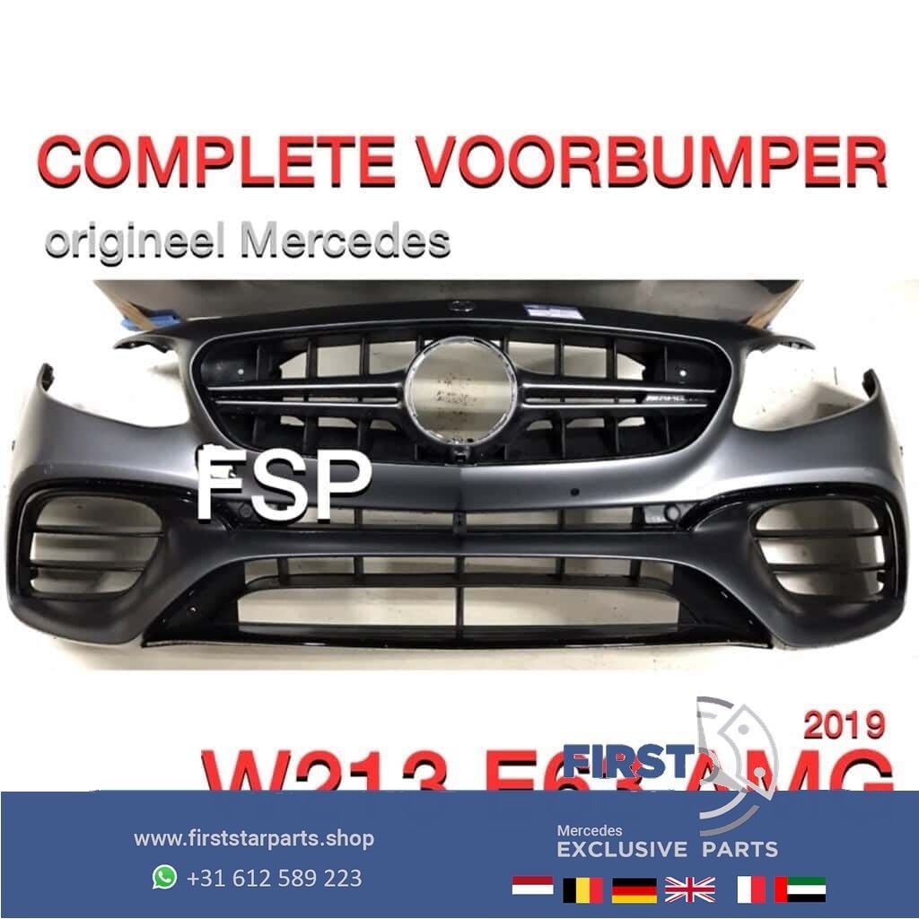 W213 S213 E63 AMG VOORBUMPER Mercedes E Klasse 2016-2021 COM, Gebruikt, -, Voor, -