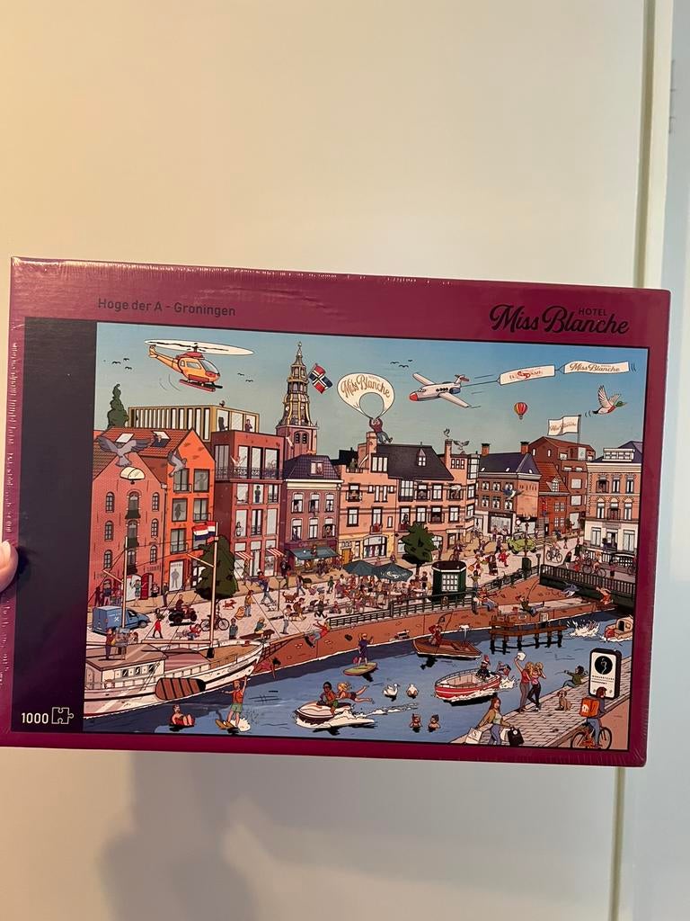 Puzzel van Groningen 1000 stukjes (nog verpakt), Ophalen, 500 t/m 1500 stukjes, Nieuw