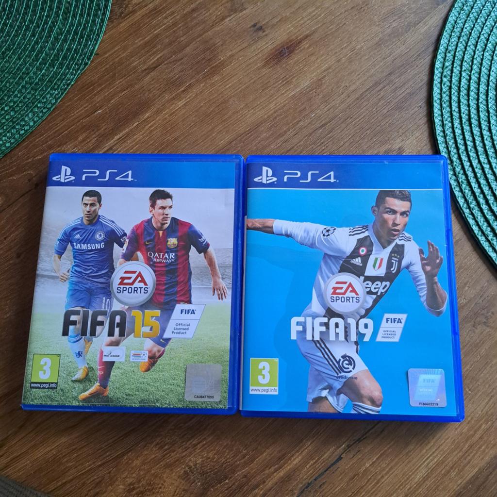 FIFA 15 en FIFA 19 voor PS 4, Ophalen, Zo goed als nieuw, Sport, 3 spelers of meer