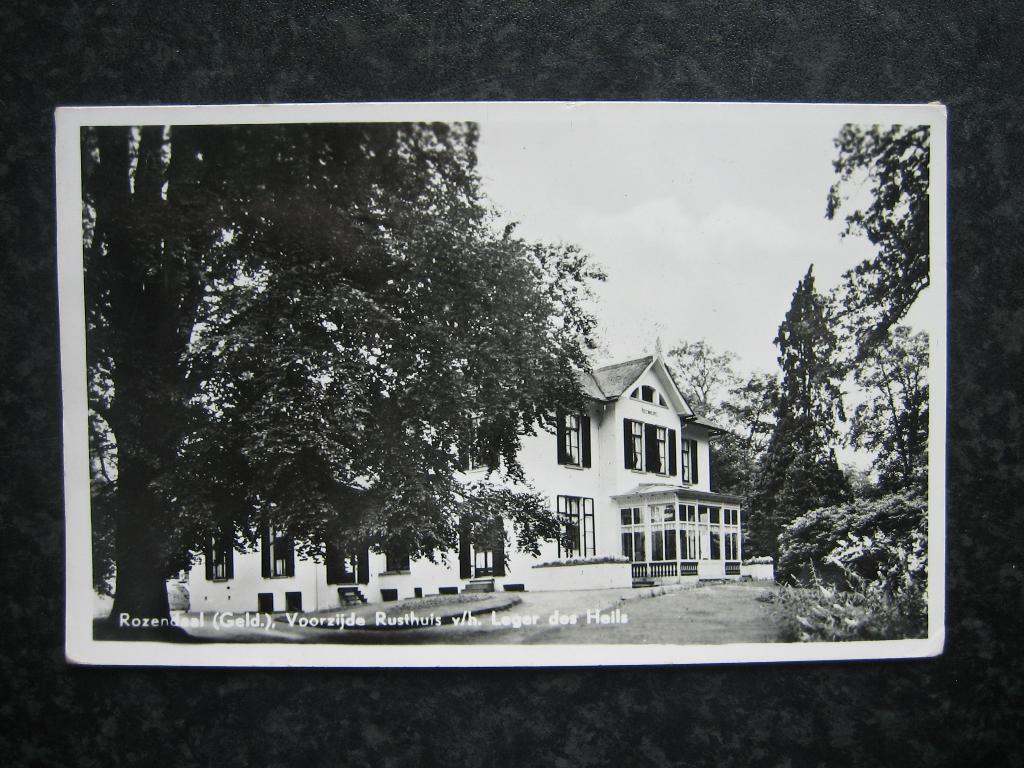 ROZENDAAL (Geld.)  Voorzijde rusthuis  v/h Leger des Heils, Verzamelen, Ophalen of Verzenden, 1940 tot 1960, Gelderland