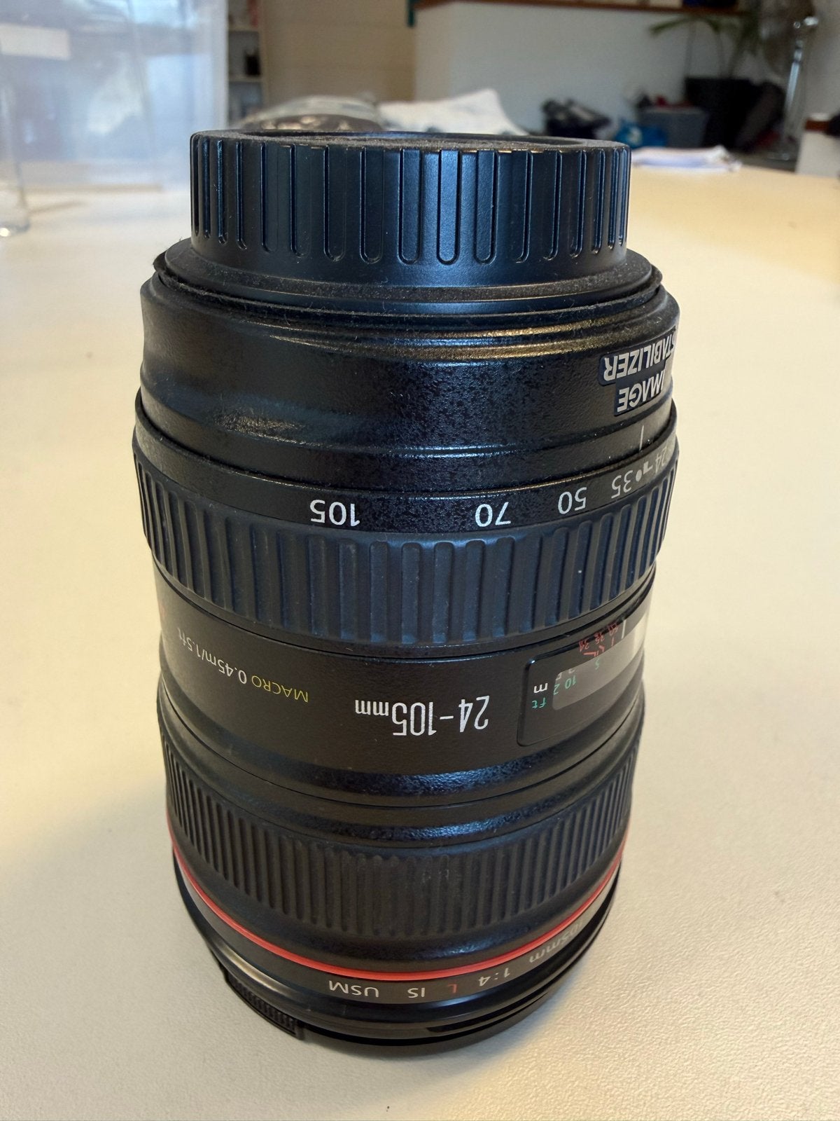 Canon EF 24-105mm f/4 L IS USM Lens, Audio, Tv en Foto, Fotografie | Lenzen en Objectieven, Gebruikt, Canon, Autofocus, Ophalen of Verzenden