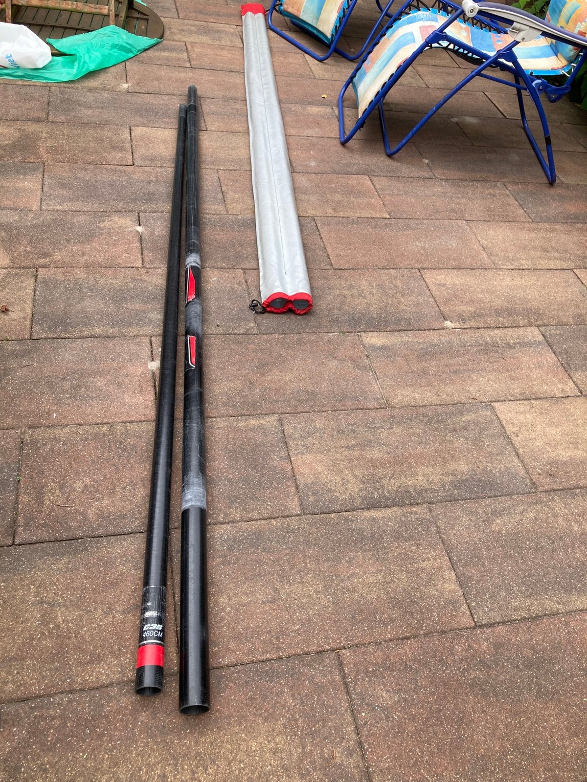 Diverse Windsurfspullen oa masten & Zeil & Winch U-Pin, Watersport en Boten, Ophalen, Gebruikt, Unifiber, Mast