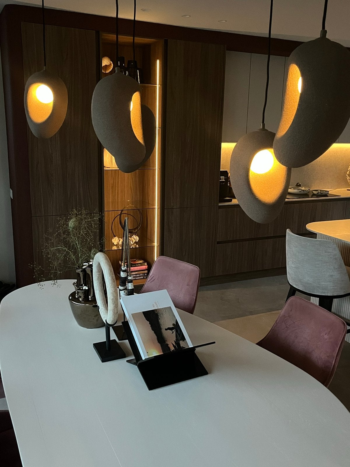 5 Design Hanglampen Japandi Stijl, Ophalen, Nieuw, Overige fittingen, Overige materialen