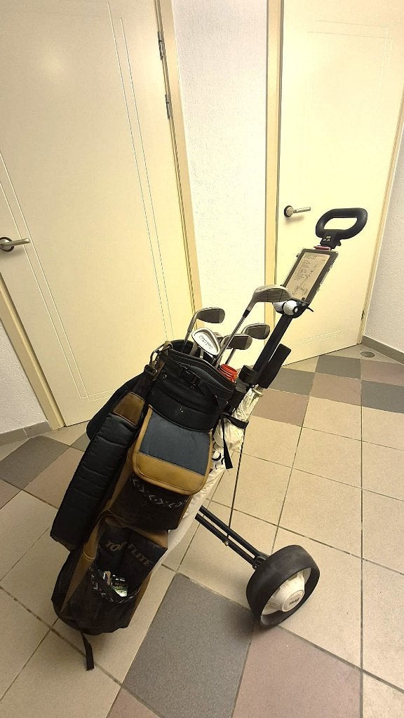 Complete golfset met trolleytas incl. clubs, Sport en Fitness, Ophalen, Gebruikt, Set, Overige merken