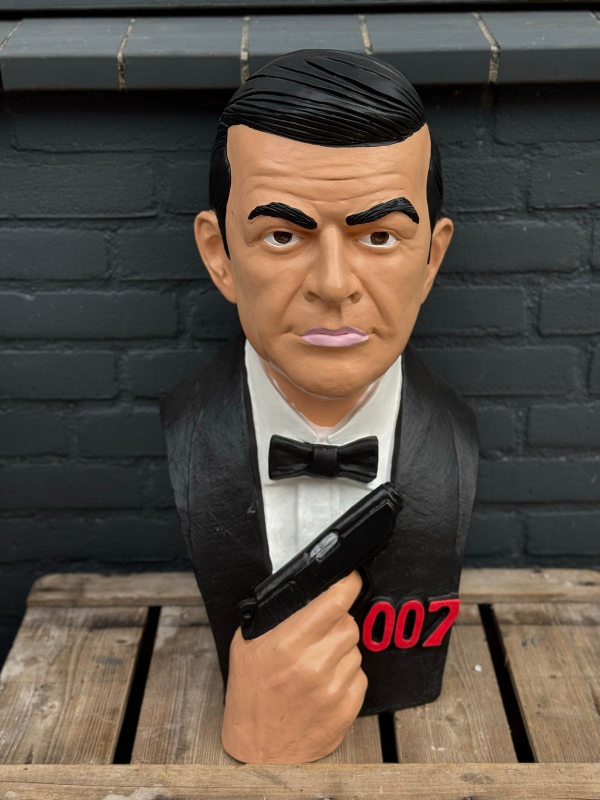 James Bond 007 Buste Beeld - Sean Connery Stijl, Ophalen, Zo goed als nieuw, Mens