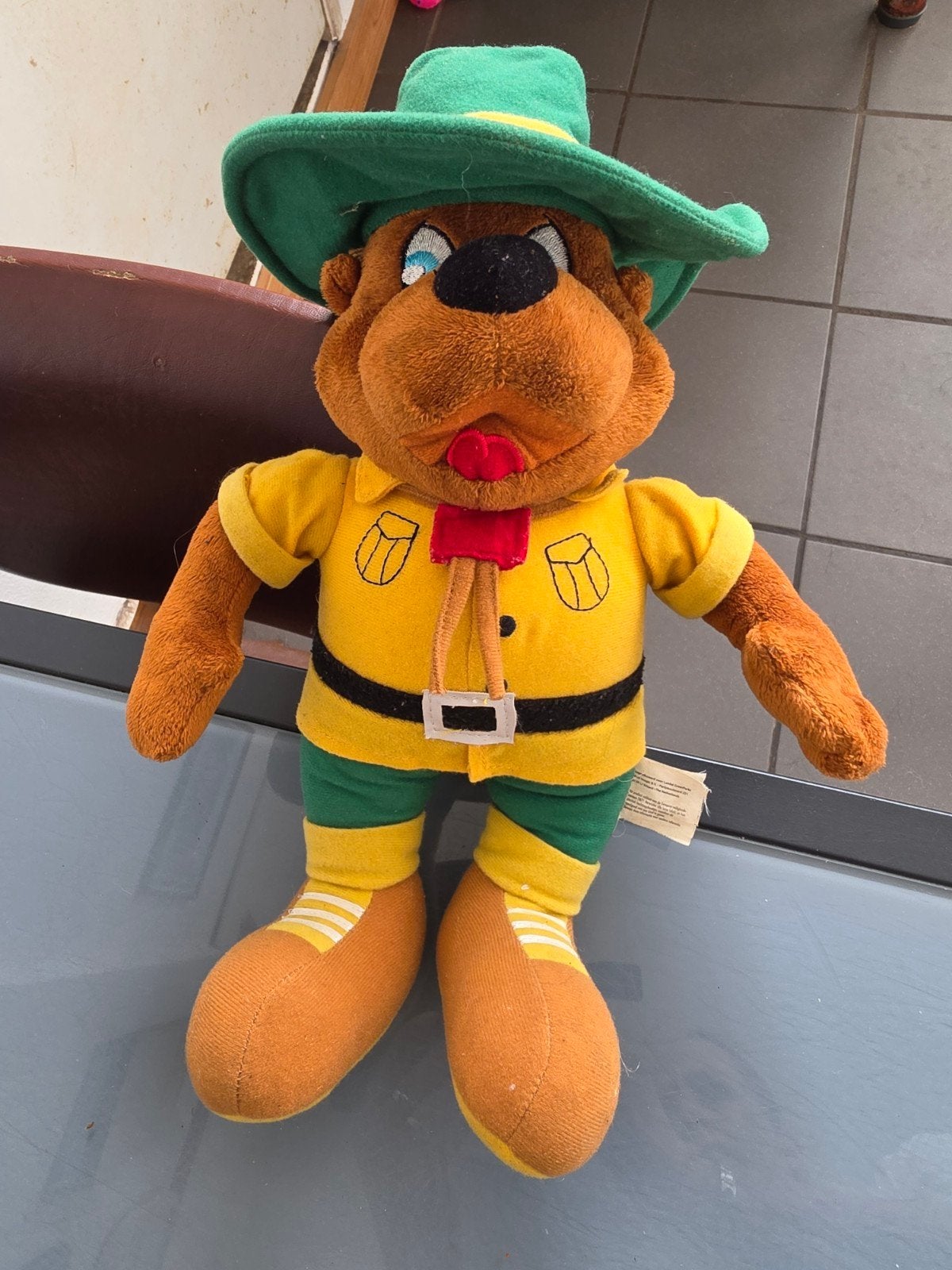 Yogi Beer knuffel - Vintage tekenfilm knuffel, Gebruikt, Overige merken, Overige karakters, Beer