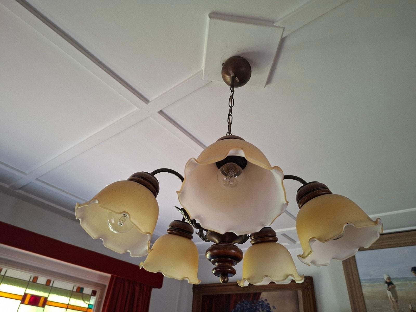 klassieke hanglamp, Ophalen of Verzenden