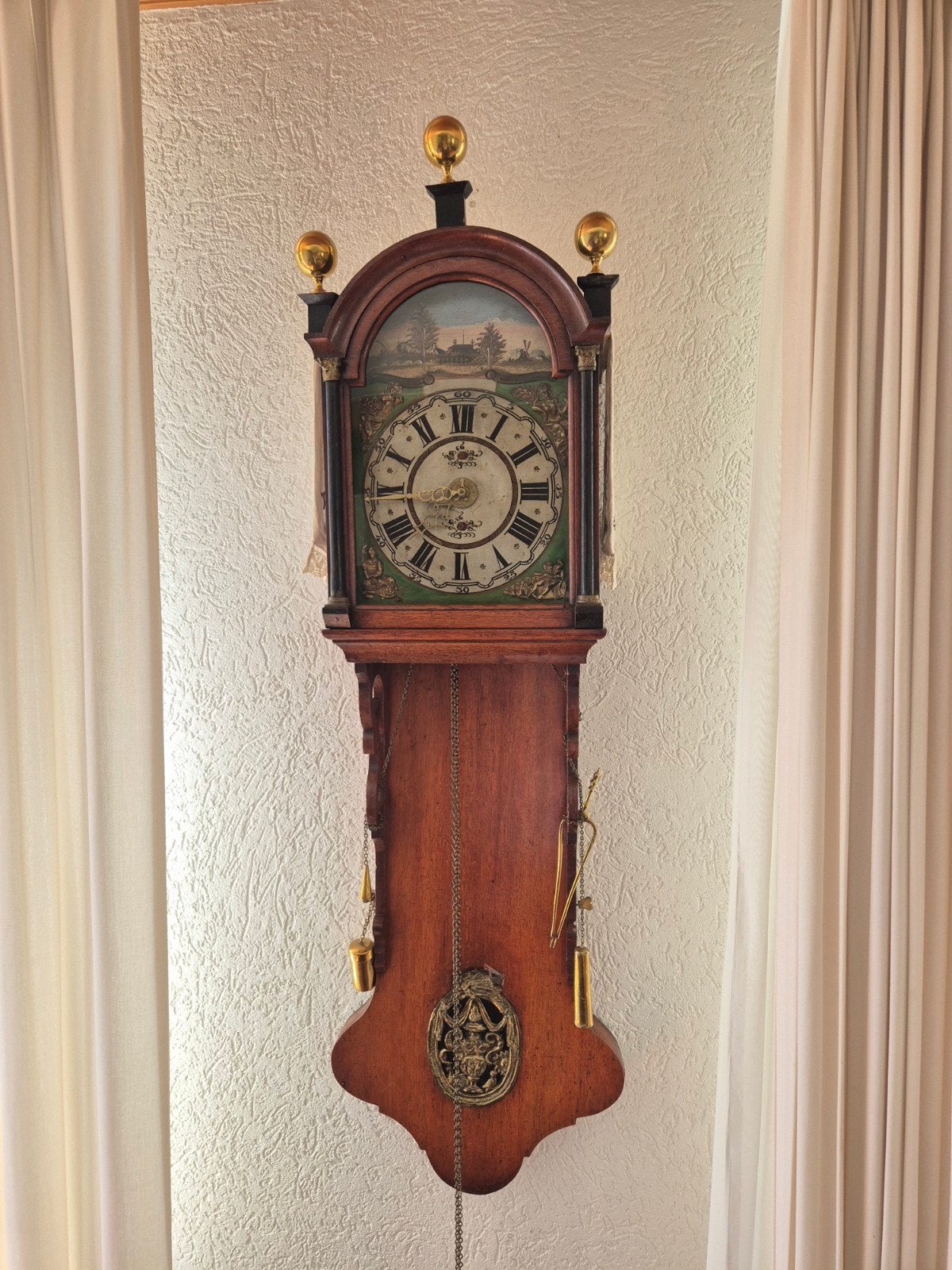 Antieke Amsterdamse Klok - Prachtig Uurwerk, Antiek en Kunst, Antiek | Klokken, Ophalen