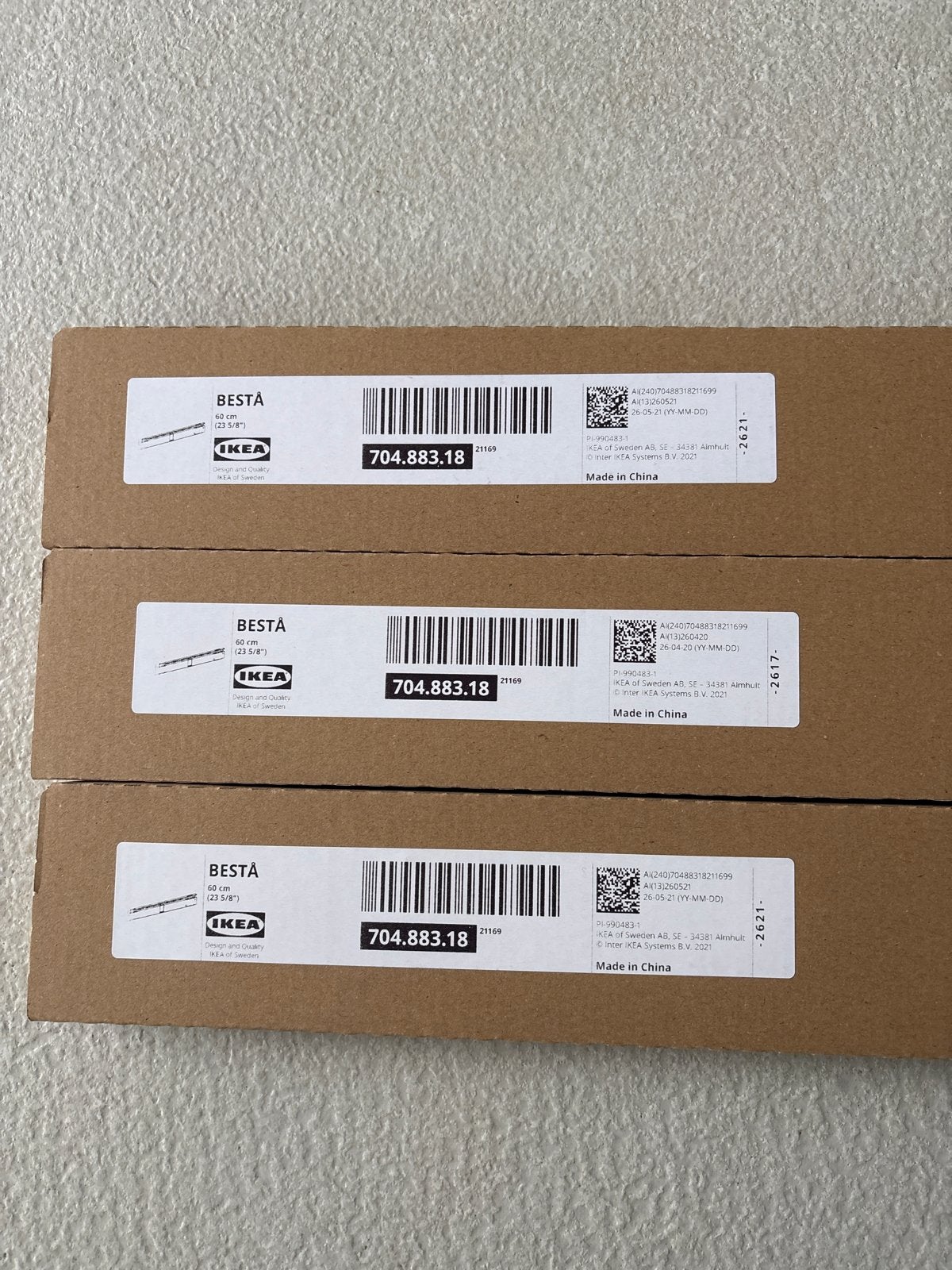Nieuwe IKEA Besta wandrail 60 cm (704.883.18), Ophalen of Verzenden, Nieuw