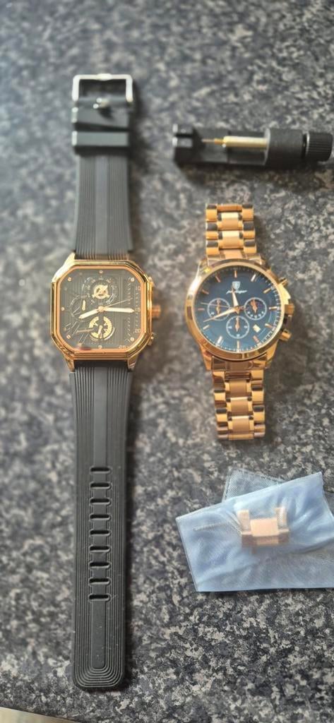 2 mooie heren horloge samen te koop of los, Ophalen of Verzenden, Zo goed als nieuw, Staal