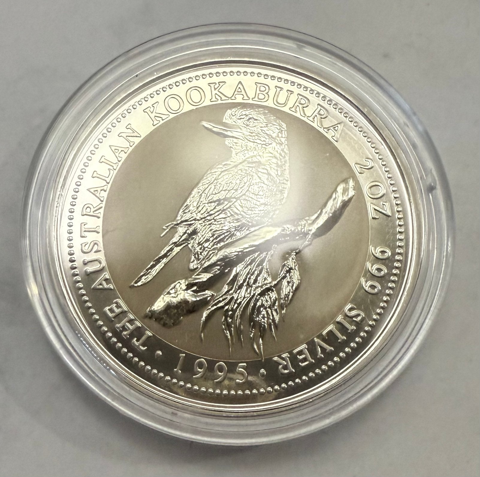 2oz 1995 Australian Kookaburra / 999 zilver, Postzegels en Munten, Ophalen of Verzenden, Zilver