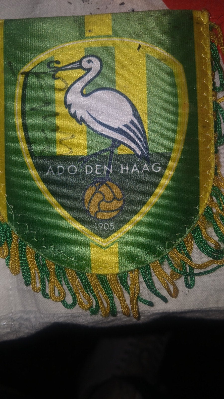 ADO DEN HAAG vaandel signeert Tom Beugelsdijk, Ophalen of Verzenden