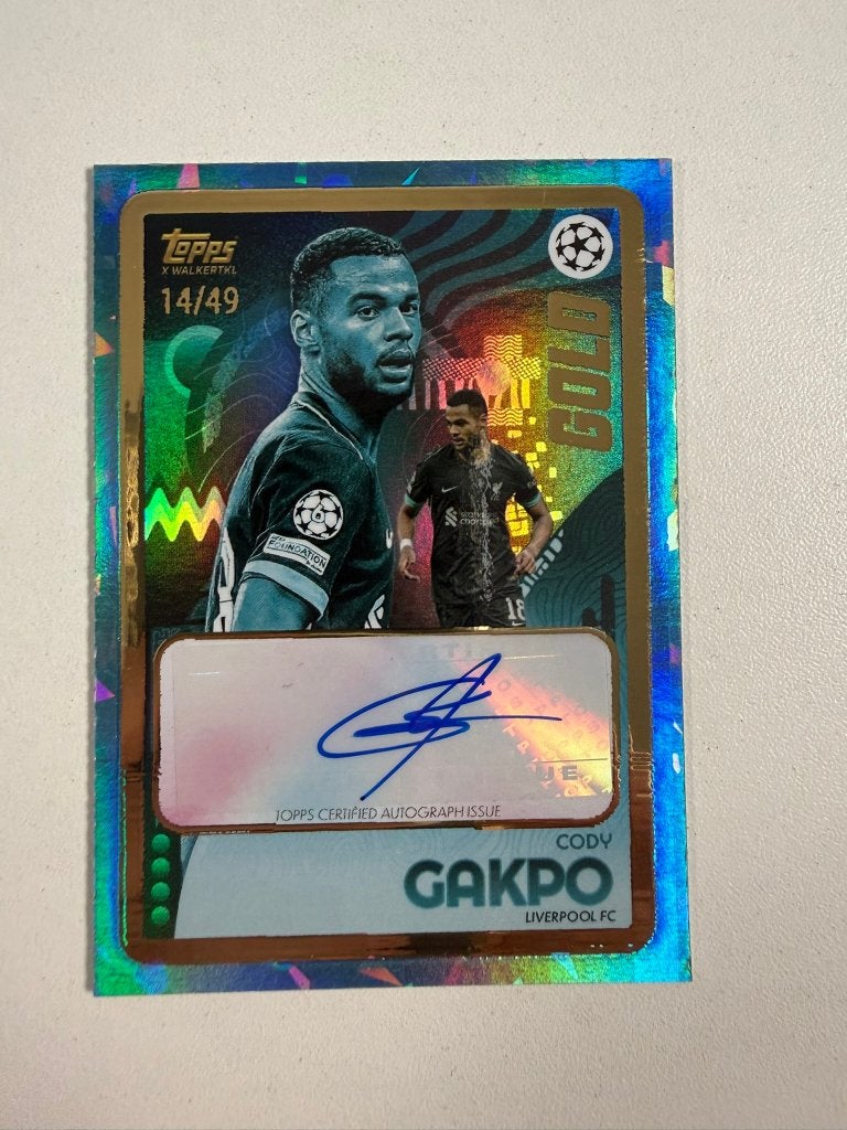 Cody Gakpo /49 Auto Topps Gold 2024-25, Ophalen of Verzenden, Nieuw, Buitenlandse clubs, Poster, Plaatje of Sticker