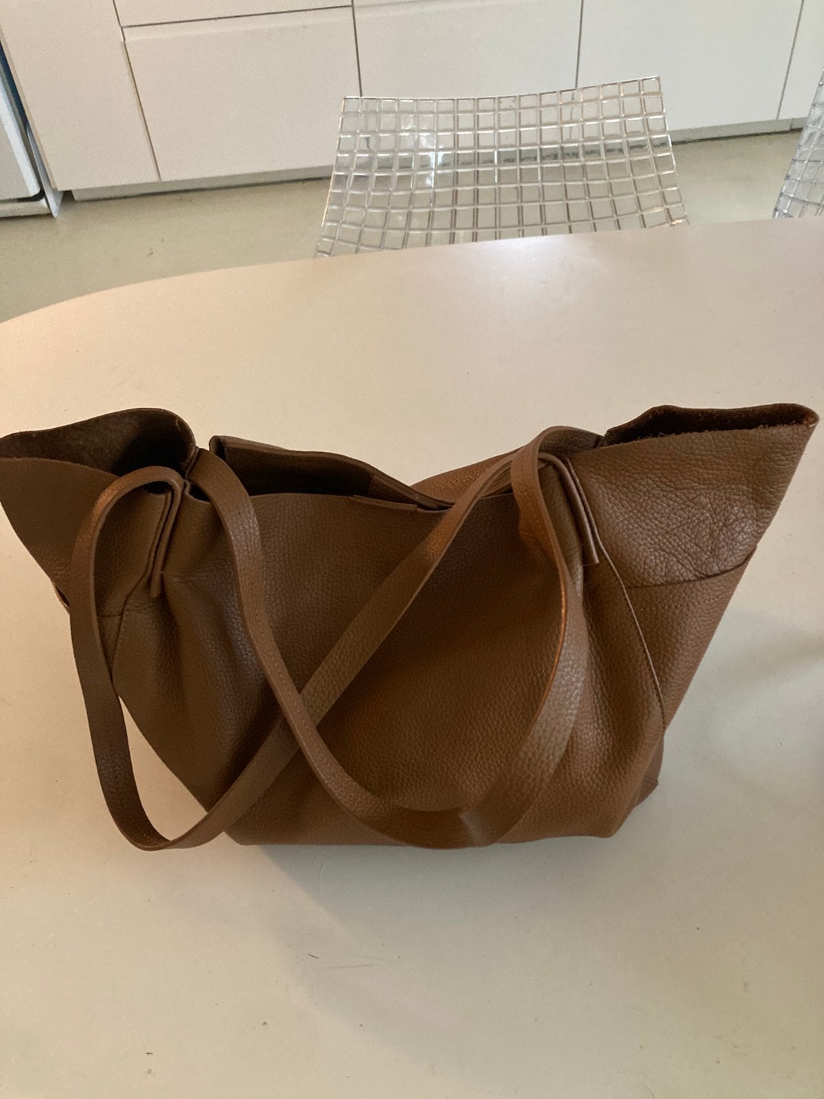 Leuke shopper, Ophalen of Verzenden, Zo goed als nieuw, 30 cm of meer