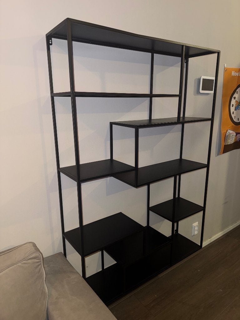 Vakkenkast Kwantum, Huis en Inrichting, Kasten | Wandmeubels, Ophalen, Zo goed als nieuw, Minder dan 150 cm, Metaal