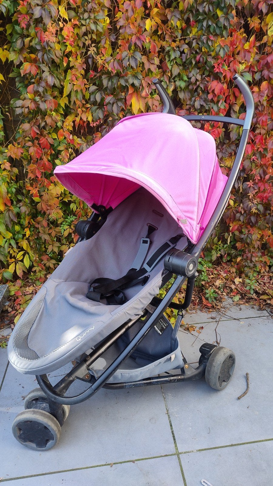 buggy Quinny roze, Ophalen, Gebruikt, Quinny, Zonnekap