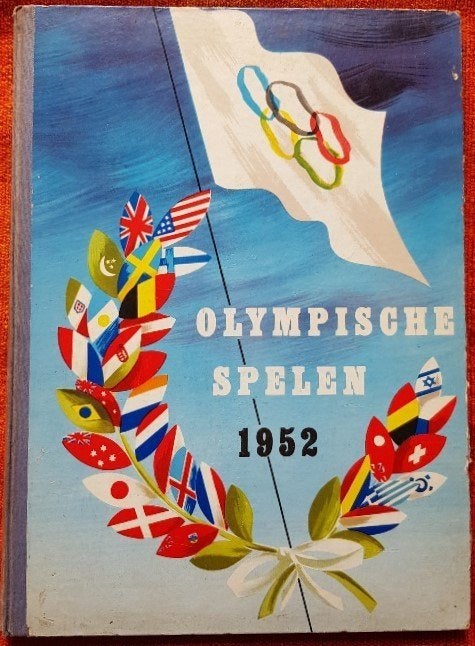 Olympische spelen 1952 - hardcover - Planta margarine - IGST, Boeken, Ophalen of Verzenden, Gelezen, Prentenboek