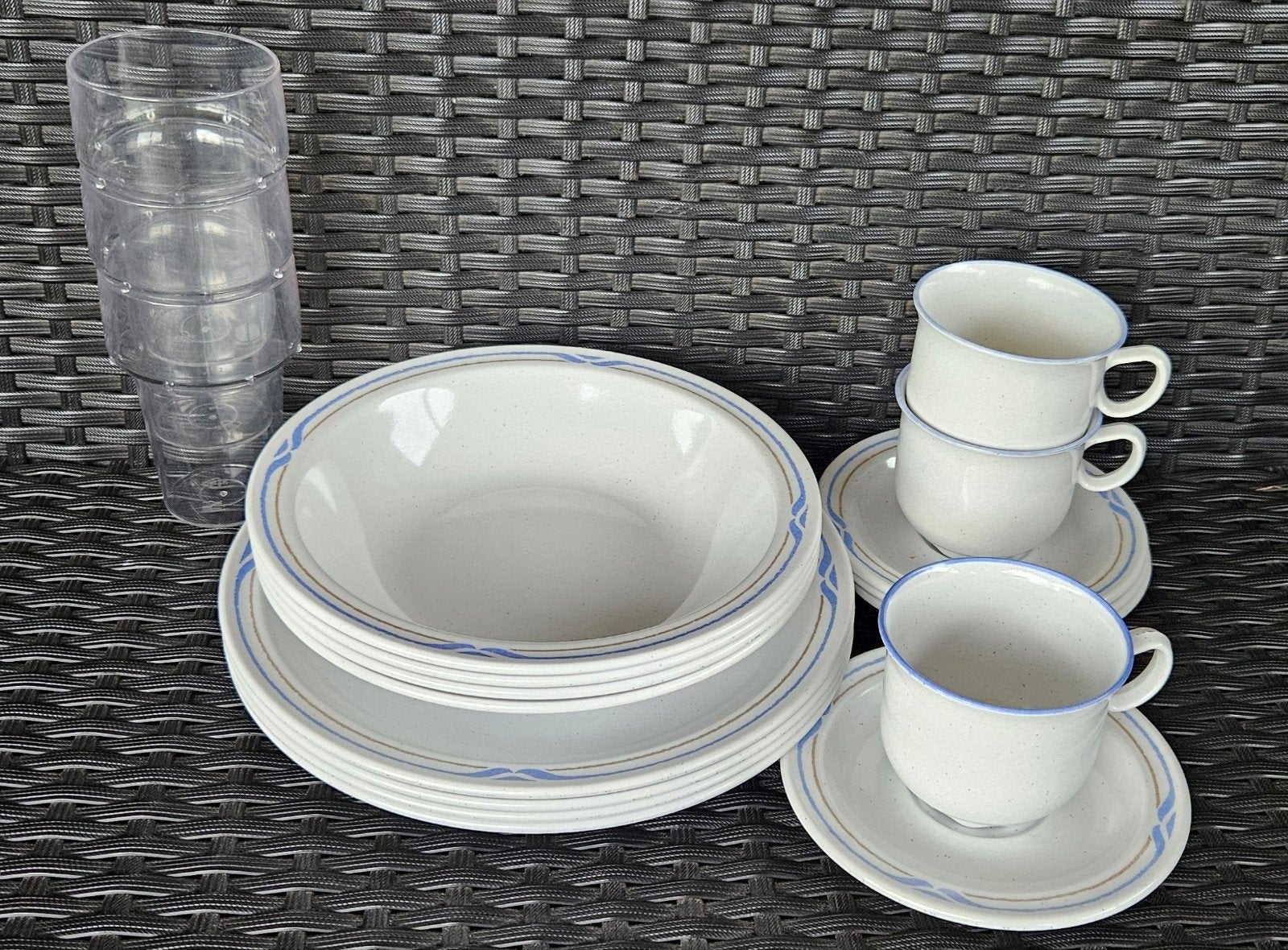Waca Germany melamine 3 pers. camping servies zoals mepal, Ophalen of Verzenden
