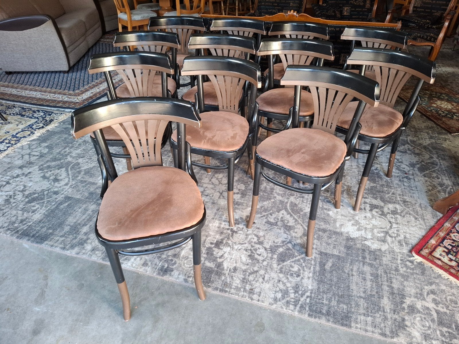 Thonet stijl Cafestoel stoelen flink geleefd! Kijk omschr,, Ophalen, Hout, Gebruikt, Bruin
