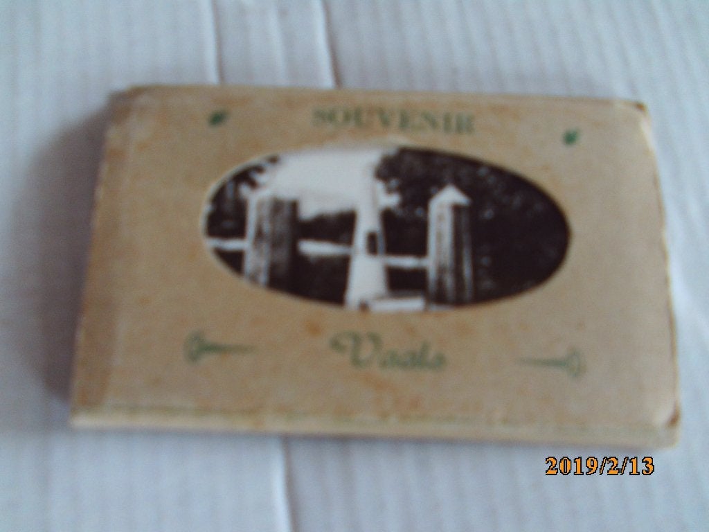 leporello in een mapje souvenir vaals met 8 foto's, Verzamelen, Ophalen of Verzenden, 1960 tot 1980, Gebruikt, Overige onderwerpen