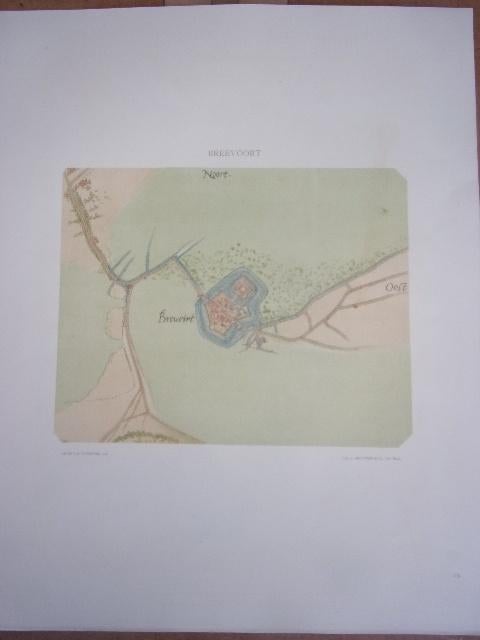 Bredevoort. Plattegrond van de stad door Jacob van Deventer, Antiek en Kunst, Cartografie, Ophalen of Verzenden, Origineel, Voor 1600