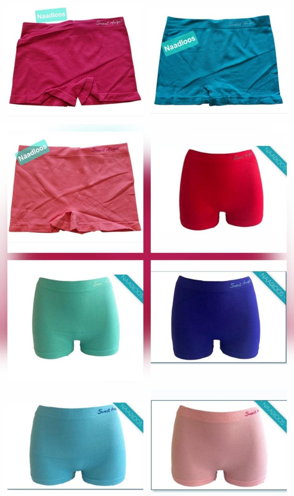 SWEET ANGEL Naadloze Dames Boxers (One Size) NIEUW!, Sweet Angel, Ophalen of Verzenden, Roze, Slip