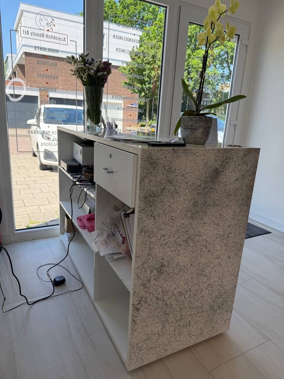 Receptiebalie Edison - 150x60x100cm - Zware kwaliteit, Receptie of Entree, Ophalen of Verzenden, Gebruikt, Overige typen