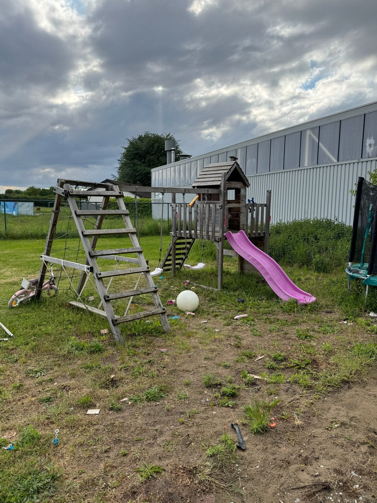 Deze week ophalen! ophalenspeeltuin met glijbaan, schommel, Ophalen, Gebruikt, Glijbaan
