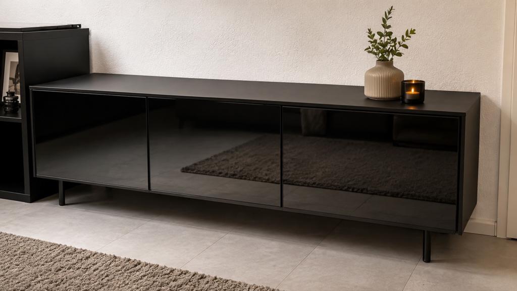 tv meubel ikea, Huis en Inrichting, Kasten | Televisiemeubels, Ophalen, Zo goed als nieuw, 25 tot 50 cm, Minder dan 100 cm