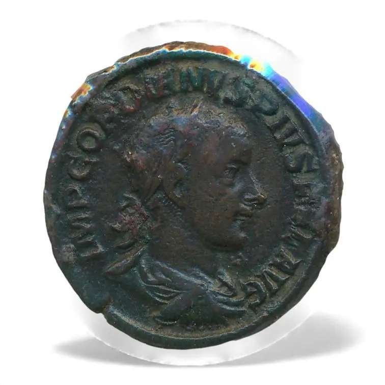 Romeinse Rijk Keizer Gordianus III Sestertius 238-244, Ophalen of Verzenden, Italië, Losse munt