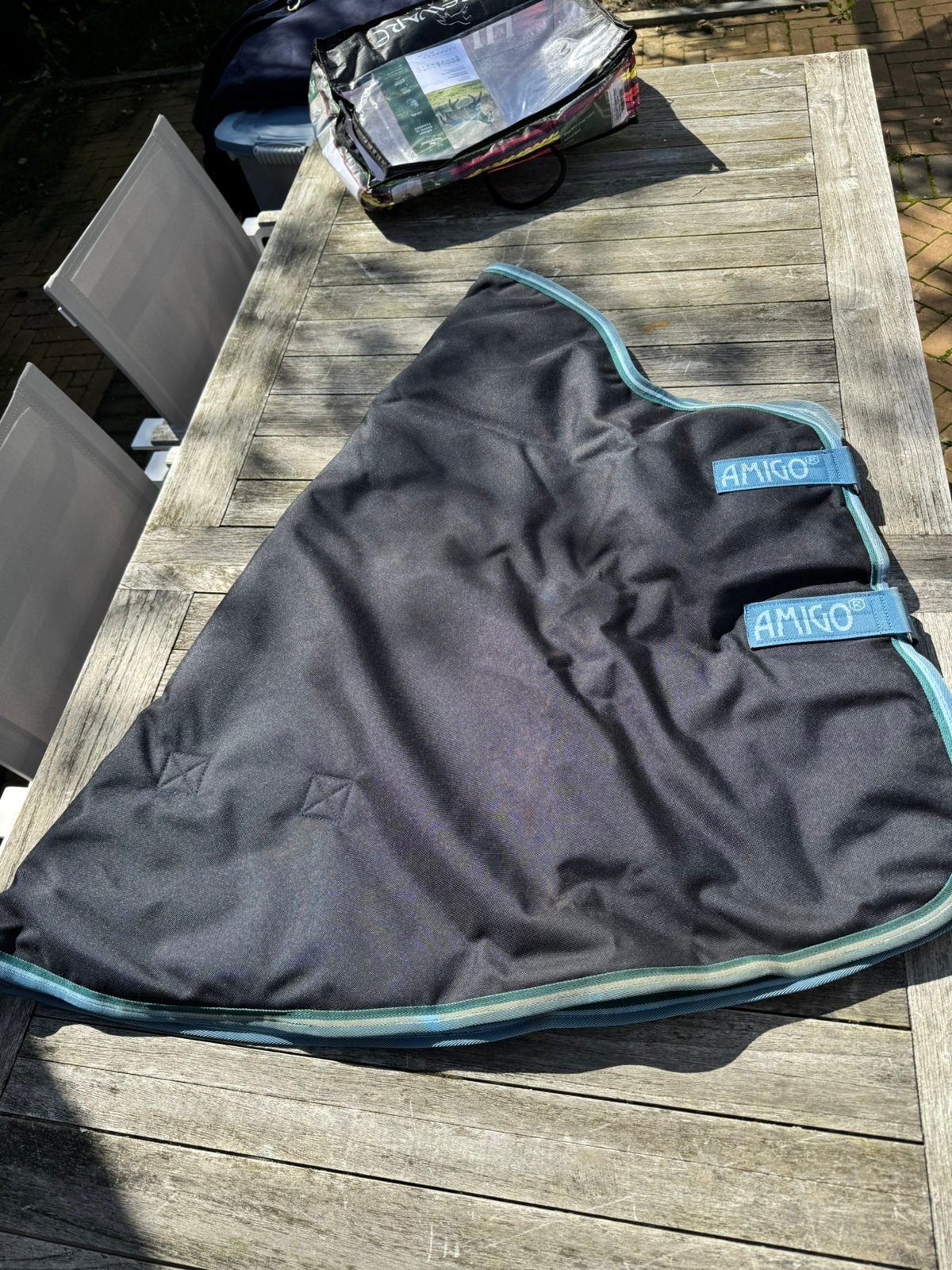 Halsstuk - Horseware Amigo 1200D Hood 150g – halsstuk, Gebruikt, Halsdeken, 150 g, Afneembare hals