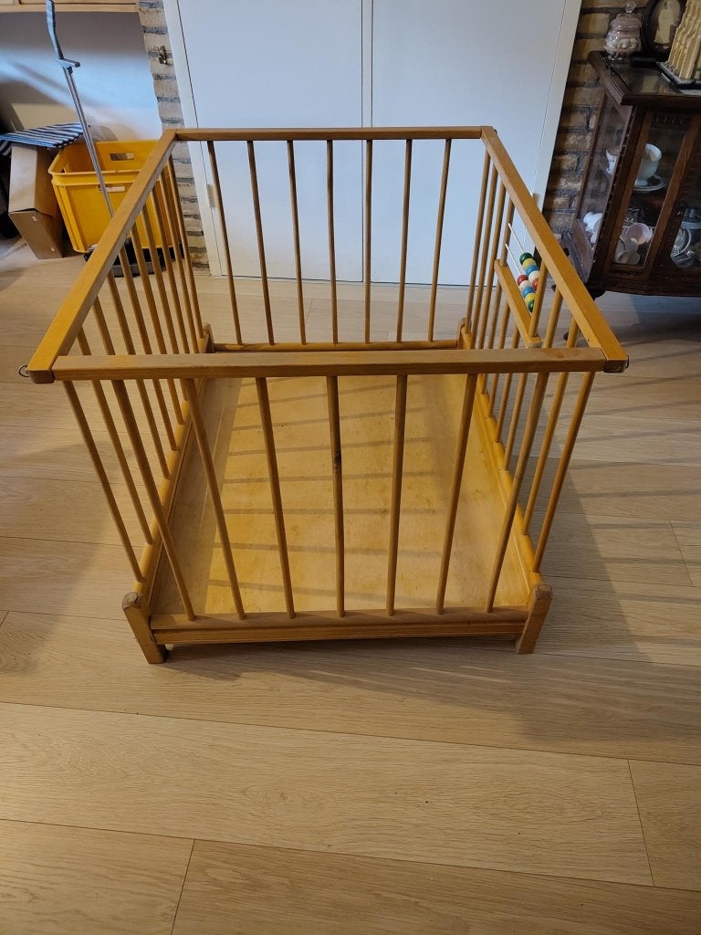 houten retro box opvouwbaar met telraam, Ophalen, Gebruikt, Rechthoekig