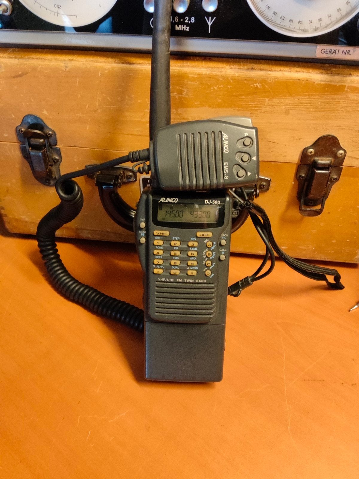 Alinco DJ-580 Dual Band Portofoon - VHF/UHF FM Twin Band, Gebruikt, 5 tot 15 km, Ophalen of Verzenden, Portofoon of Walkie-talkie