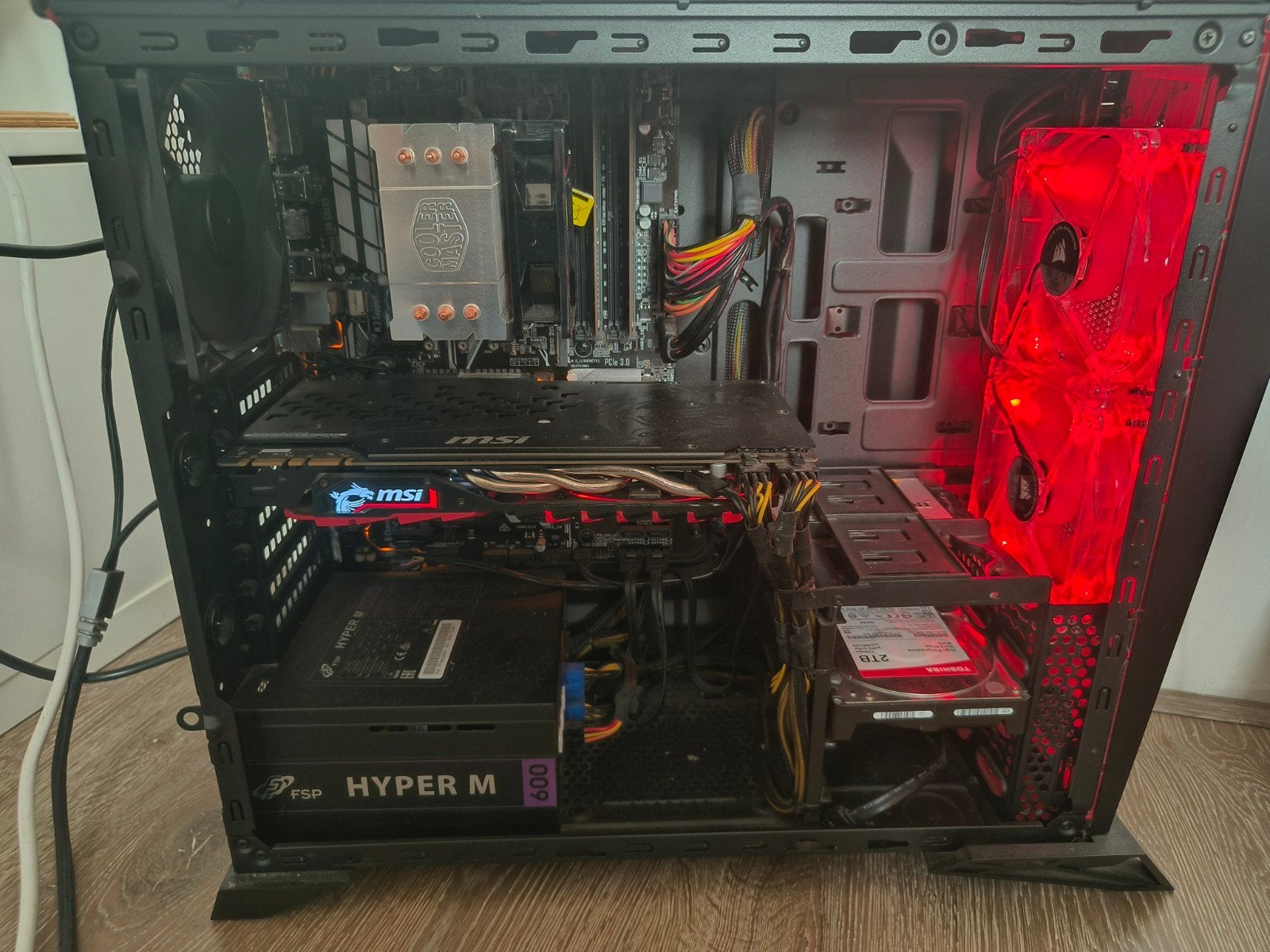 Gaming PC i7-7700K, 16GB RAM, GTX 1080, 447GB SSD, Ophalen, Gebruikt, MSI, 447 GB SSD