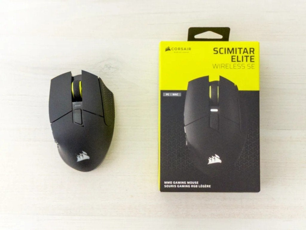 Corsair Scimitar Elite Wireless SE Gaming Muis, Rechtshandig, 47100 Bayside Pkwy, Fremont, CA 94538, USA, Support@corsair.com
