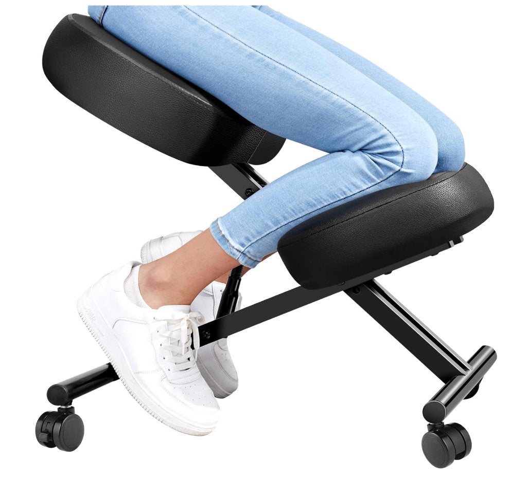 Knee Chair - Ergonomic Office Chair (used but top condition), Ophalen, Zwart, Zo goed als nieuw, Bureaustoel