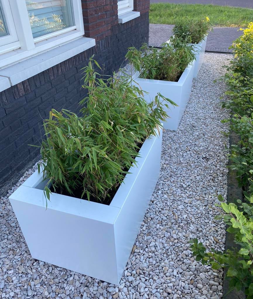 Bloembakken plantenbakken, Tuin en Terras, Bloembakken en Plantenbakken, Ophalen, Zo goed als nieuw, Metaal, Balkon