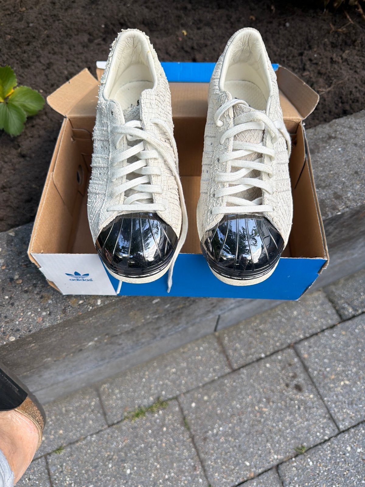 Adidas Superstar 80s Metal Toe sneakers, Kleding | Dames, Schoenen, Ophalen of Verzenden, Zo goed als nieuw, Wit, Sneakers of Gympen