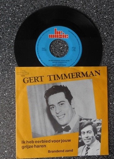 Gert Timmerman - ik heb eerbied & brandend zand(vanaf € 2,00, Ophalen of Verzenden, Zo goed als nieuw, 7 inch, Levenslied of Smartlap
