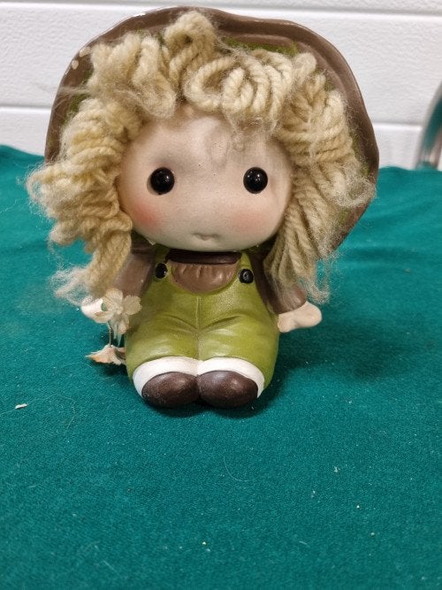 Spaarpot vintage meisje tirelre meisje, Verzamelen, Retro, Ophalen of Verzenden