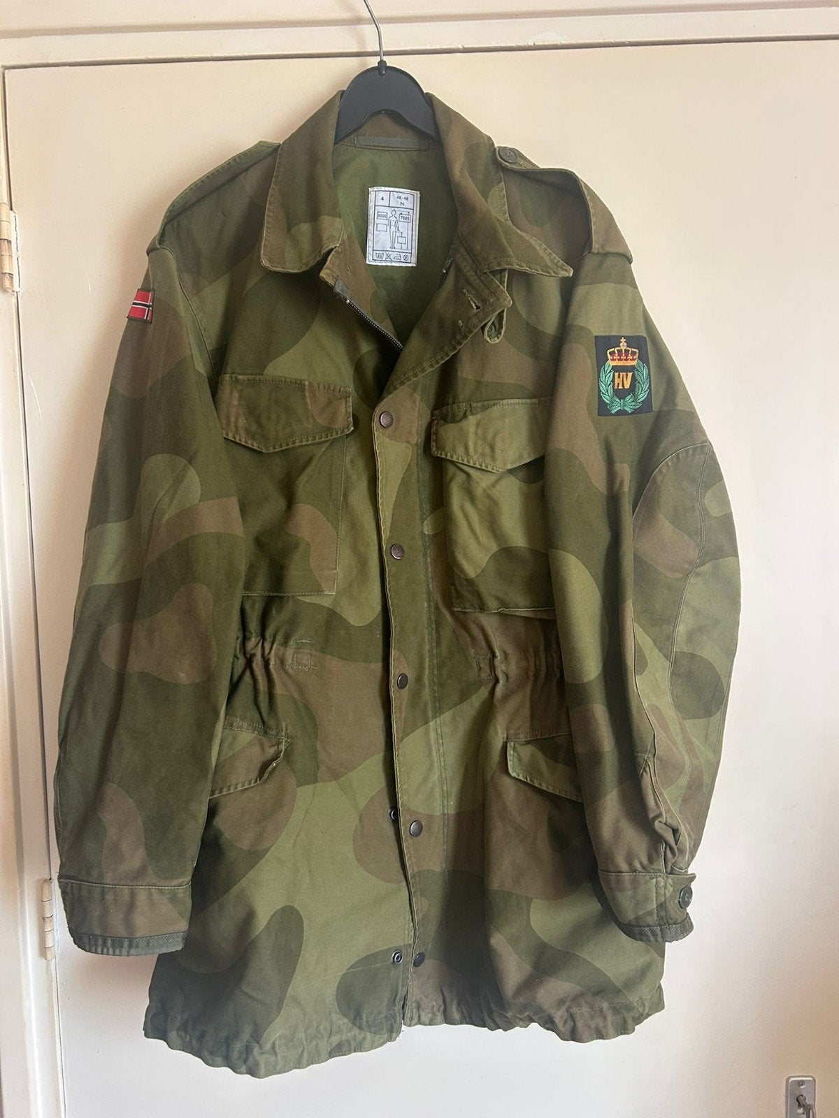 Noorse leger jas m75, Ophalen of Verzenden, Landmacht, Amerika, Kleding of Schoenen