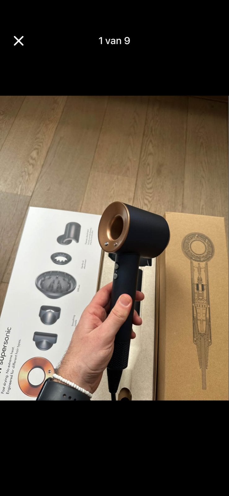 Dyson Supersonic Föhn - Zo goed als nieuw, Sieraden, Tassen en Uiterlijk, Uiterlijk | Haarverzorging, Ophalen of Verzenden, Zo goed als nieuw
