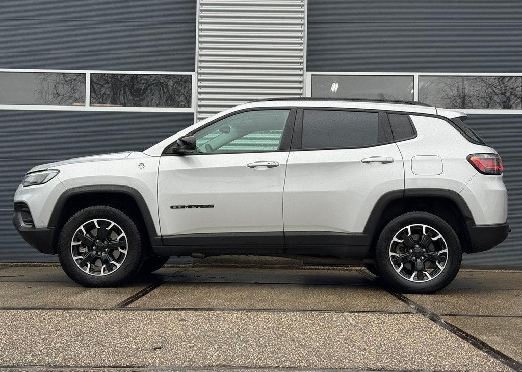 Jeep Compass 4xe 240 Plug-in Hybrid Electric Trailhawk |Came, Auto's, Jeep, Automaat, 12 maanden, Gebruikt, Leder en Stof