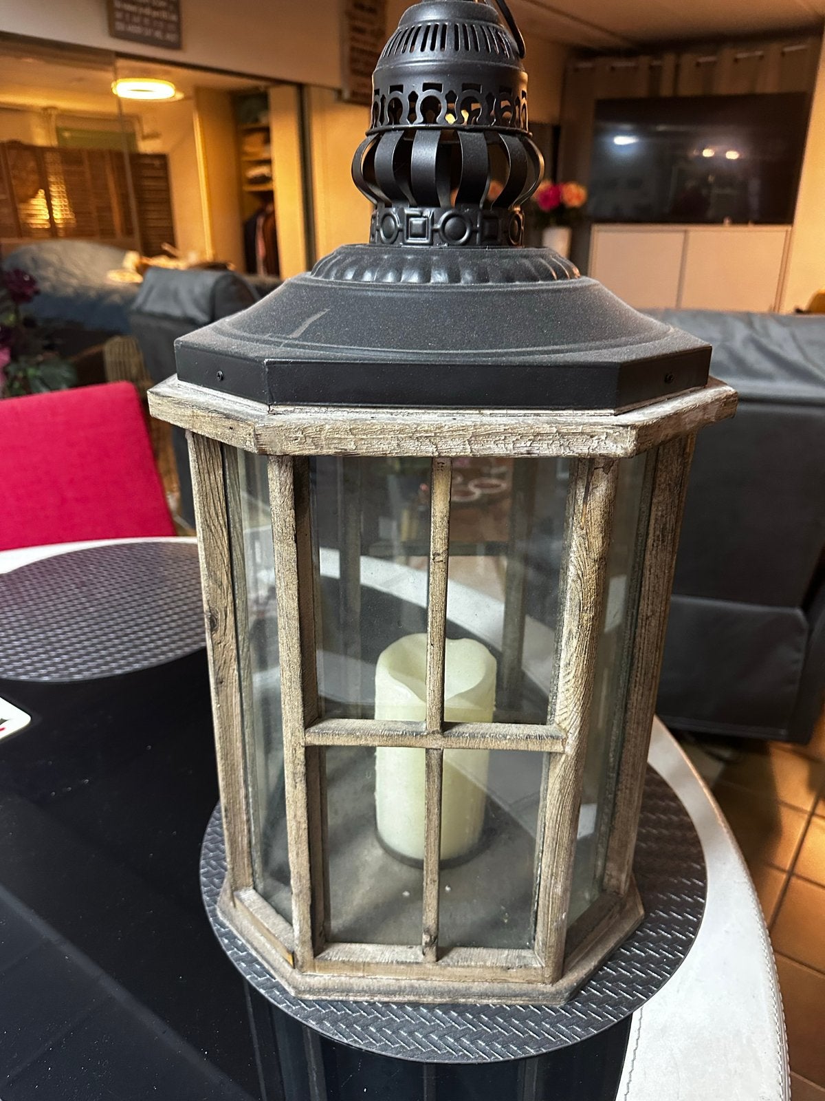 5 Riviera Maison stijl binnen/buiten kandelaars, Huis en Inrichting, Woonaccessoires | Kandelaars en Kaarsen, Ophalen, Gebruikt