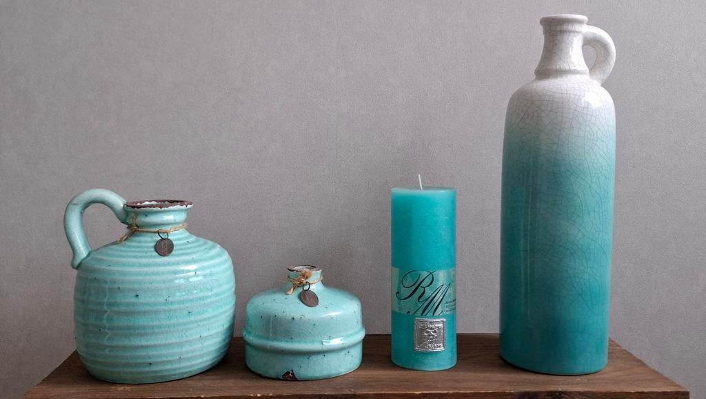 Set van 4 accessoires: Riverdale, Rivièra Maison, Meerkleurig, Ophalen of Verzenden, Steen/keramiek, Landelijk